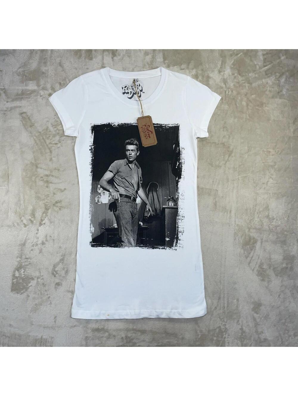 NWT Radio Days James Dean Women’s White Sz Medium T-Shirt *Flaw* SLD